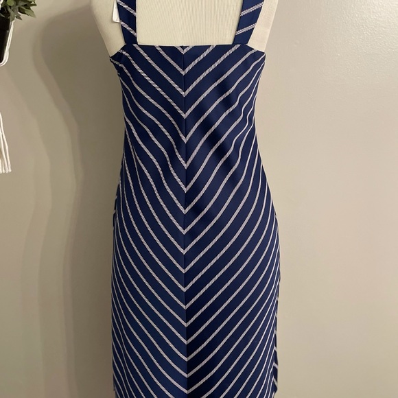 NWT Banana Republic navy and white dress - Picture 3 of 9